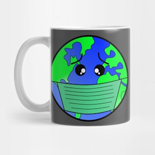 Earth cartoon character Mug
